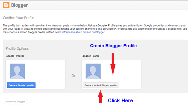 how to create blog account