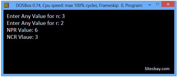 Output c++ program to find factrors on any number