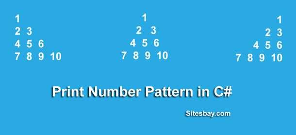print number pattern in c#