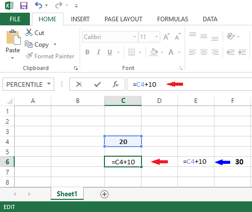 how to create formula in excel