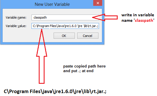 Path and classpath