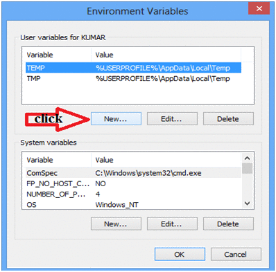 Environment variables Environment variable