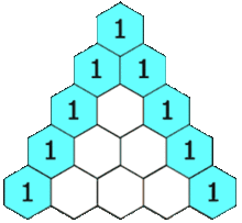 print pascal triangle in C