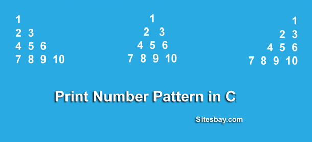 print number pattern in c