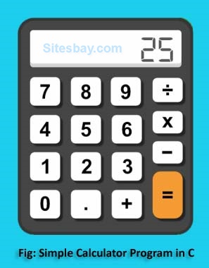 simple calculator program in c
