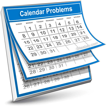 Images calendar problems