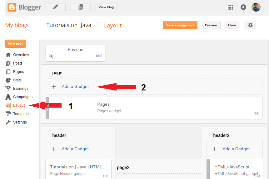 add adsense code on blogger