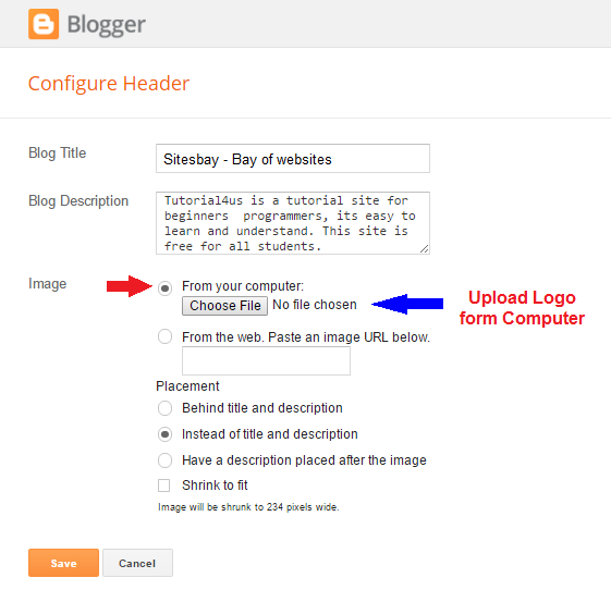 Image remove power by blogger