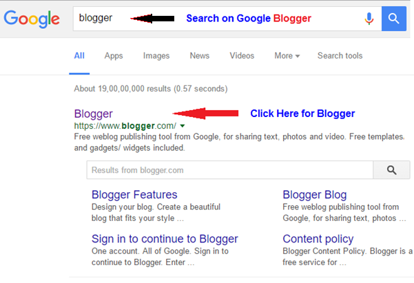 how to create blogger account