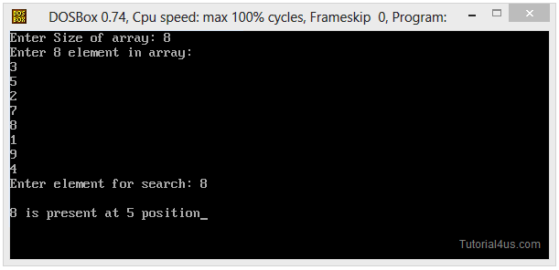 binary search in c++