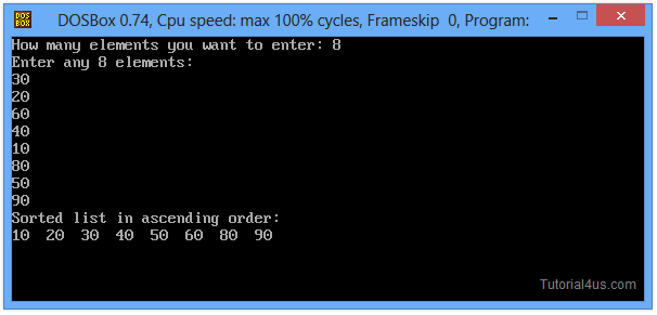 selection sort program in c++