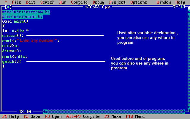 Getch function in c++