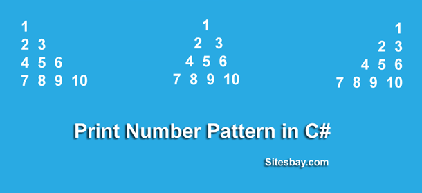 Images print number pattern in c#