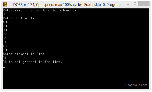 binary search