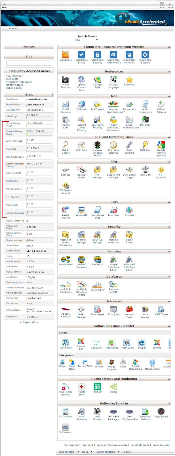 bigrock cpanel