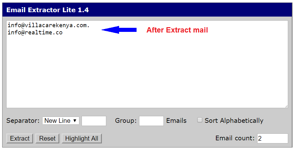 Image how to extract email address