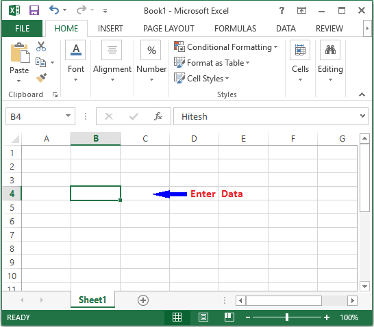 Image enter data in excel