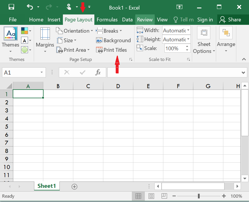 remove page break in excel