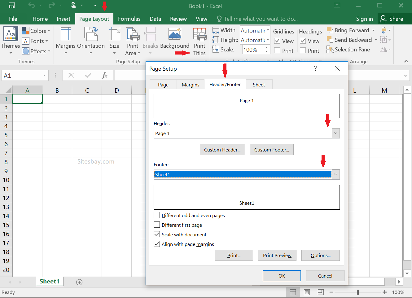 remove page break in excel