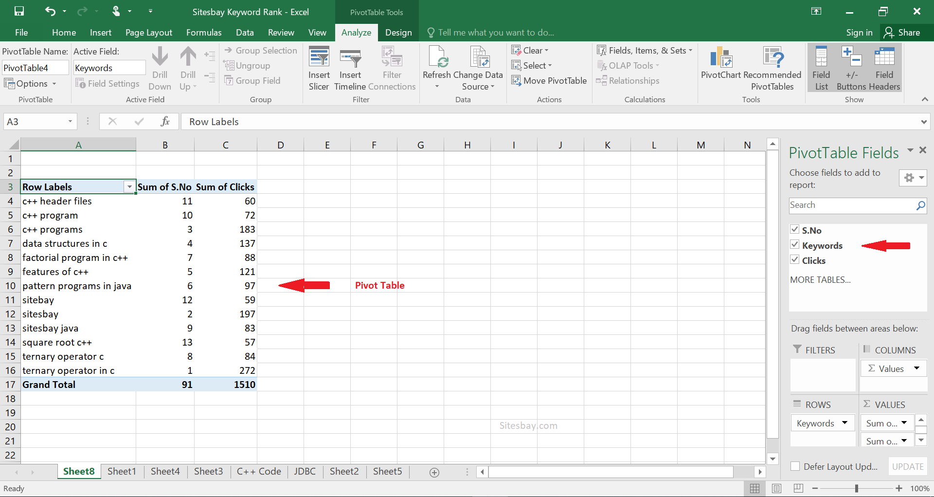 Images remove page break in excel