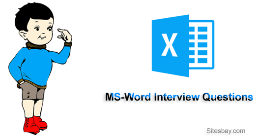 Images ms word interview questions
