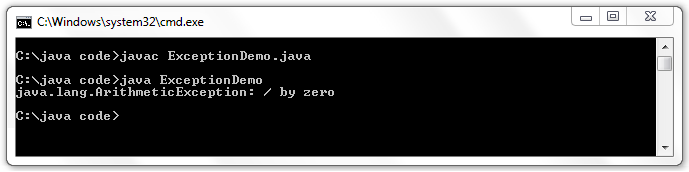using exception class using exception class