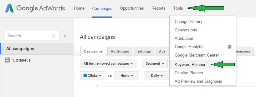 Keyword Planner keyword planner
