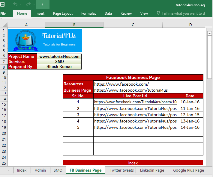 how to create smo report