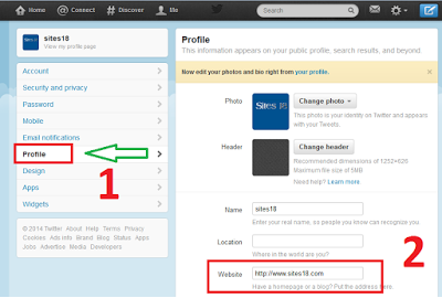 twitter twitter page