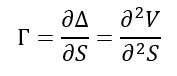 gamma greek formula