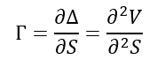 Image gamma greek formula