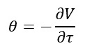 theta greek formula