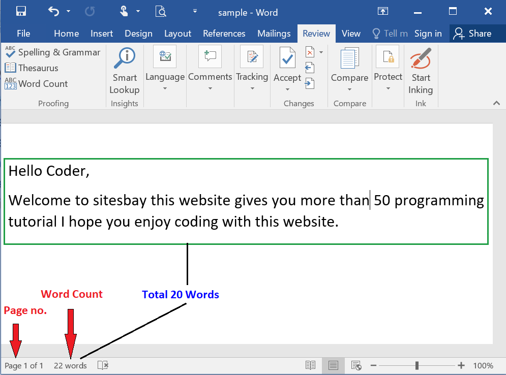 how to add word count to your essay