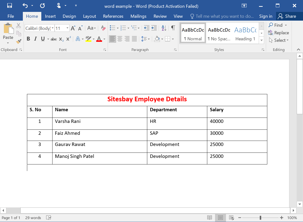 Images merge table cell in word